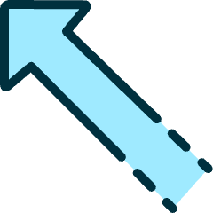 Diagram Arrow Dash Corner Left Up Icon from Ultimate Duotone Set