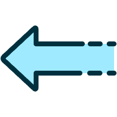 Diagram Arrow Dash Left Icon from Ultimate Duotone Set