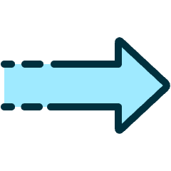 Diagram Arrow Dash Right Icon from Ultimate Duotone Set
