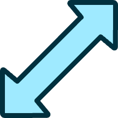 Diagram Arrow Diagonal 1 Icon from Ultimate Duotone Set