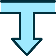 Diagram Arrow Down 1 Icon from Ultimate Duotone Set