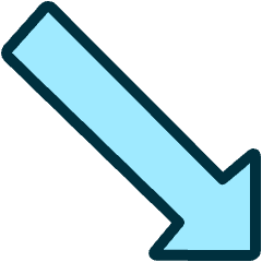 Diagram Arrow Down Right Corner Icon from Ultimate Duotone Set