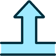 Diagram Arrow Up 1 Icon from Ultimate Duotone Set