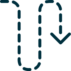 Diagram Dash Wave Down Icon from Ultimate Duotone Set