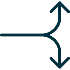 Diagram Split Horizontal Icon from Ultimate Duotone Set