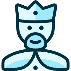 History Man King Icon from Ultimate Duotone Set