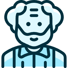 Old People Man 2 Icon from Ultimate Duotone Set