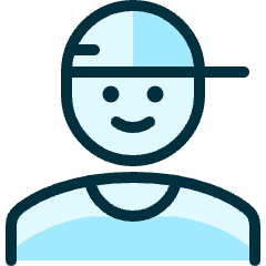 People Man Cap 3 Icon from Ultimate Duotone Set