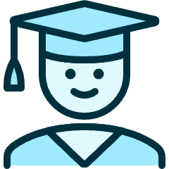 People Man Graduate Icon from Ultimate Duotone Set