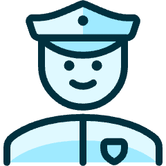 Police Man 1 Icon from Ultimate Duotone Set