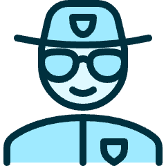 Police Man 2 Icon from Ultimate Duotone Set