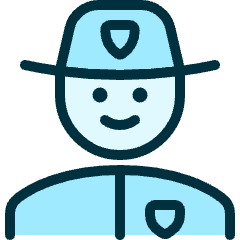 Police Man 4 Icon from Ultimate Duotone Set