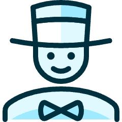 Professions Man Magician Icon from Ultimate Duotone Set