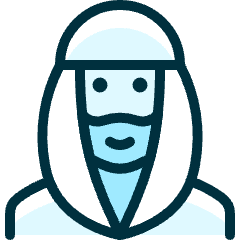 Religion Man Muslim 2 Icon from Ultimate Duotone Set