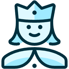 History Woman Queen Icon from Ultimate Duotone Set