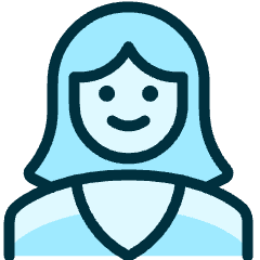 People Woman 1 Icon from Ultimate Duotone Set