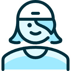 People Woman Cap 1 Icon from Ultimate Duotone Set