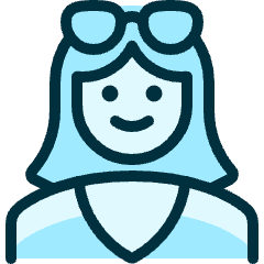 People Woman Glasses 1 Icon from Ultimate Duotone Set