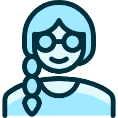 People Woman Glasses 2 Icon from Ultimate Duotone Set