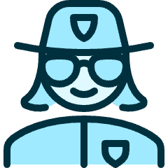 Police Woman 3 Icon from Ultimate Duotone Set