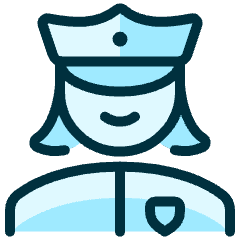 Police Woman 4 Icon from Ultimate Duotone Set