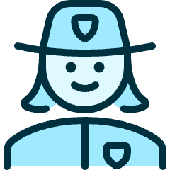 Police Woman 5 Icon from Ultimate Duotone Set