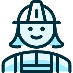 Professions Woman Construction 1 Icon from Ultimate Duotone Set