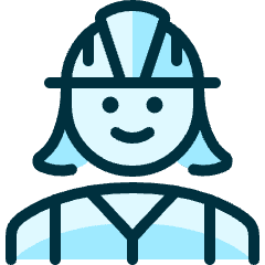 Professions Woman Construction 2 Icon from Ultimate Duotone Set