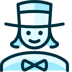 Professions Woman Magician Icon from Ultimate Duotone Set