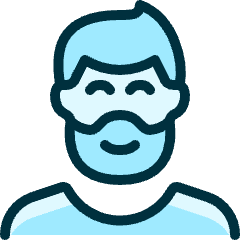 People Man Beard 1_1 Icon from Ultimate Duotone Set