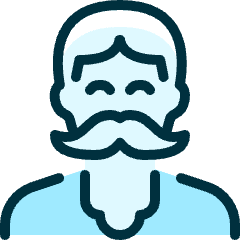People Man Moustache 2 Icon from Ultimate Duotone Set