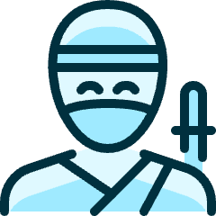 Crime Man Ninja_1 Icon from Ultimate Duotone Set