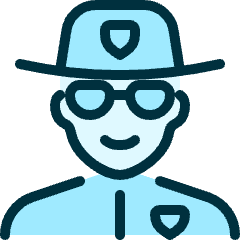 Police Man 2_1 Icon from Ultimate Duotone Set