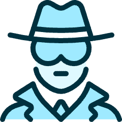 Police Man Spy 1_1 Icon from Ultimate Duotone Set