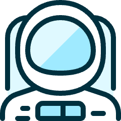 Professions Man Astronaut_1 Icon from Ultimate Duotone Set