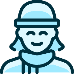 People Woman Beanie_1 Icon from Ultimate Duotone Set