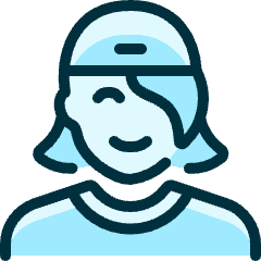 People Woman Cap 1_1 Icon from Ultimate Duotone Set