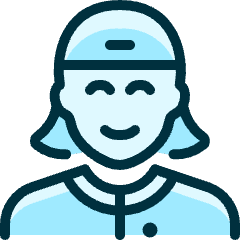 People Woman Cap 3_1 Icon from Ultimate Duotone Set