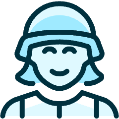 Army Woman 1 Icon from Ultimate Duotone Set