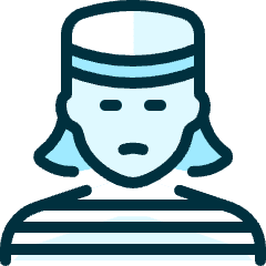 Crime Woman Inmate_1 Icon from Ultimate Duotone Set