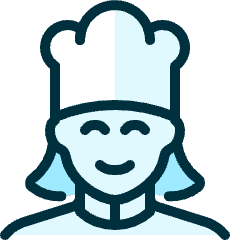 Professions Woman Chef 3_1 Icon from Ultimate Duotone Set