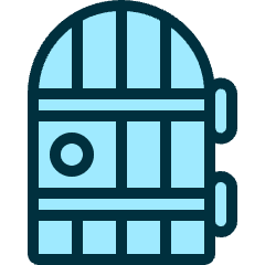 Architecture Door Retro Icon from Ultimate Duotone Set