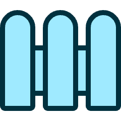 Architecture Fence 1 Icon from Ultimate Duotone Set