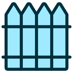 Architecture Fence 2 Icon from Ultimate Duotone Set