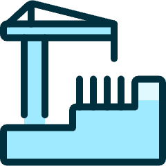 Construction Building Icon from Ultimate Duotone Set