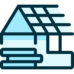 Construction House 1 Icon from Ultimate Duotone Set