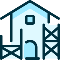 Construction House Icon from Ultimate Duotone Set