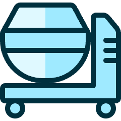 Construction Mortar Machine Icon from Ultimate Duotone Set