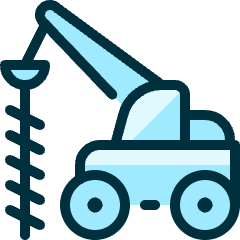 Heavy Equipment Excavator 1 Icon from Ultimate Duotone Set