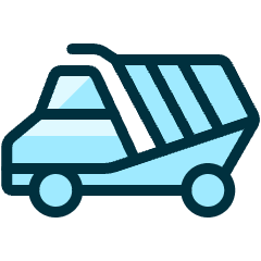 Heavy Equipment Mortar Truck Icon from Ultimate Duotone Set